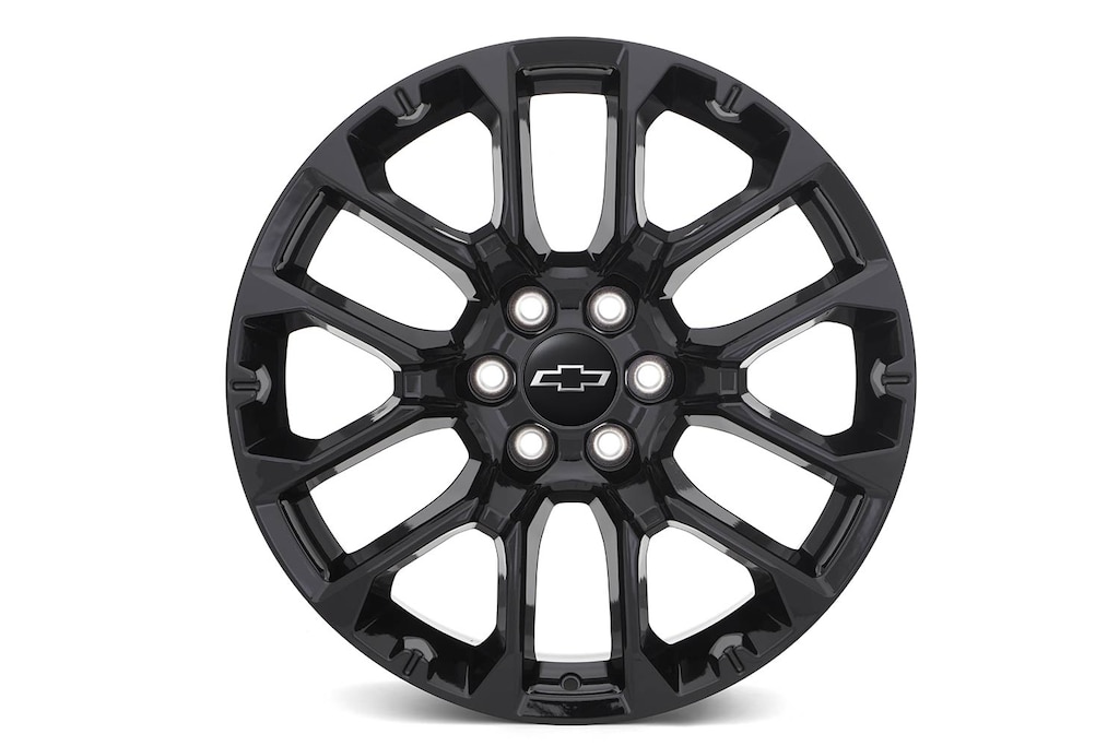 Rin de aluminio de 22 pulgadas negro brillante con 6 brazos para Chevrolet Suburban 2024