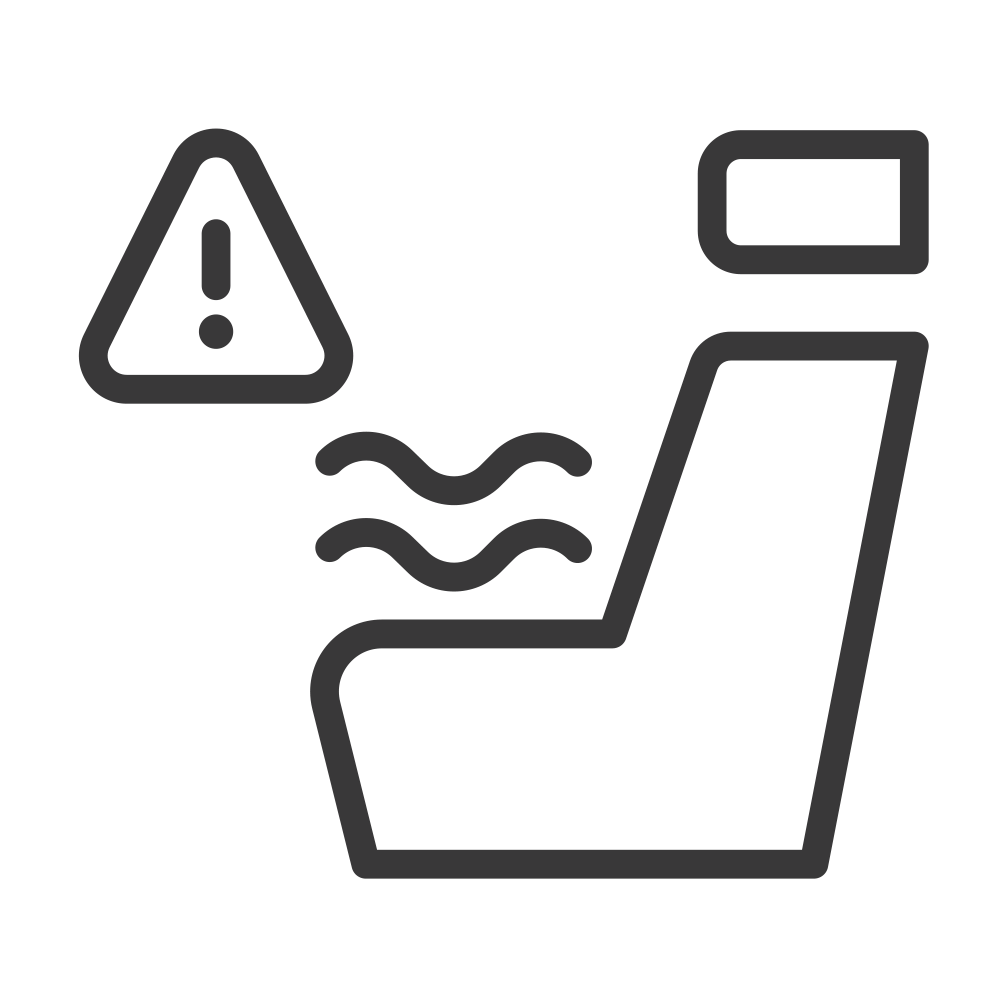 Ícono de asiento de seguridad para el conductor de Chevrolet Cheyenne ZR2 Bison 2025